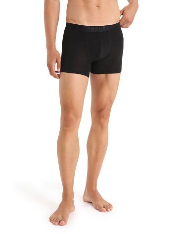 Black Icebreaker Cool-Lite™ Merino Anatomica Boxers Men's Underwear | AU 1321XYUF